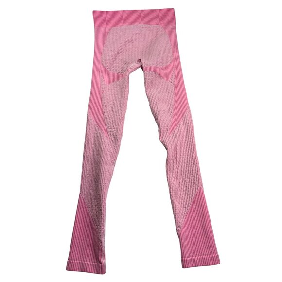 Buzz Seamless Womens Cropped Leggings Textured Size S/M Two Tone Pink - Picture 4 of 8